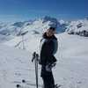 Lidia au ski aux Contamines