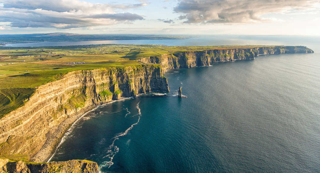 Falaises de Moher vues du ciel