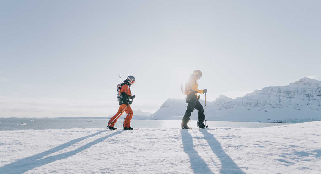 Randonnée ski au Svalbard l'hiver