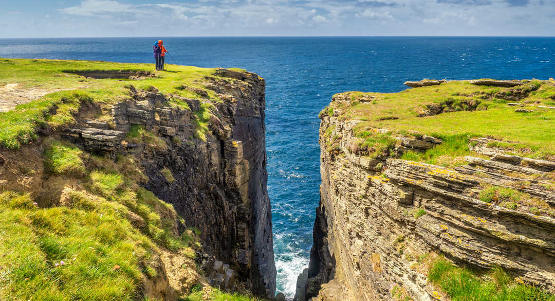 Tombolo de Birsay, vestiges Pictes et Vikings en Ecosse