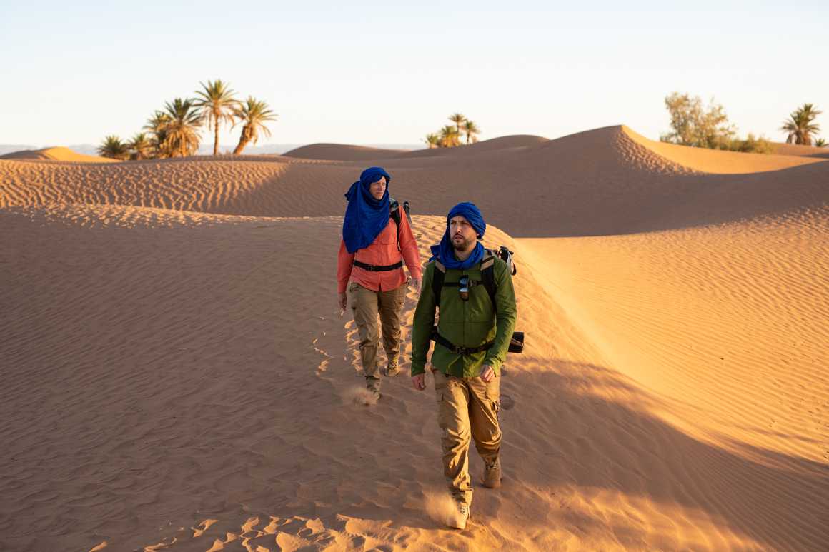 Trek dans le désert marocain