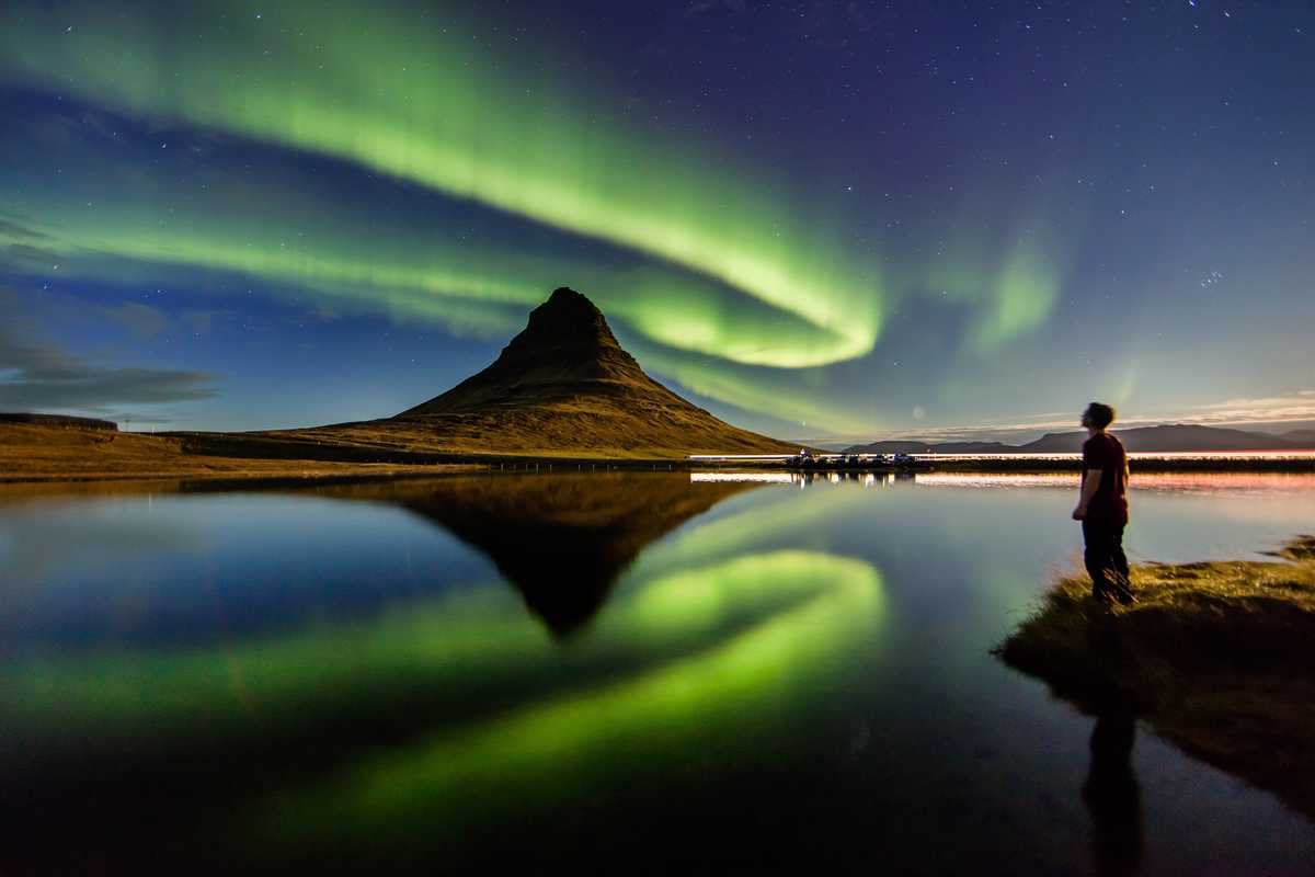 aurores boréales en Islande