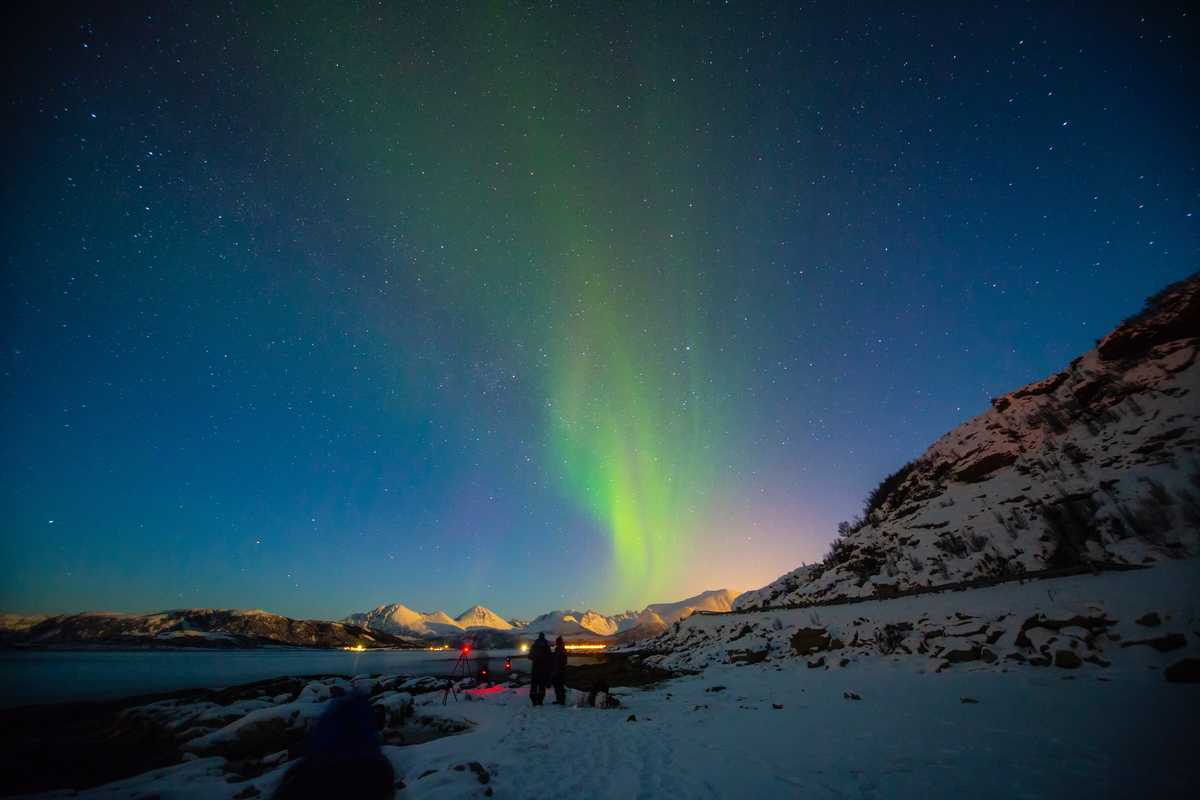 Aurores boréales en Laponie norvégienne