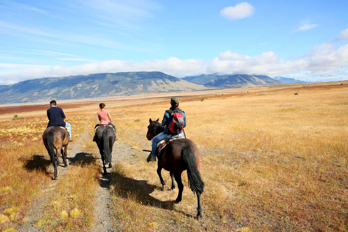 Balade à cheval dans les plaines de la Patagonie