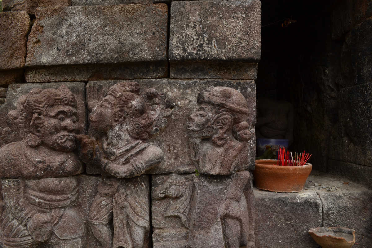 Bas relief du temple de Ceto, Java, Indonésie