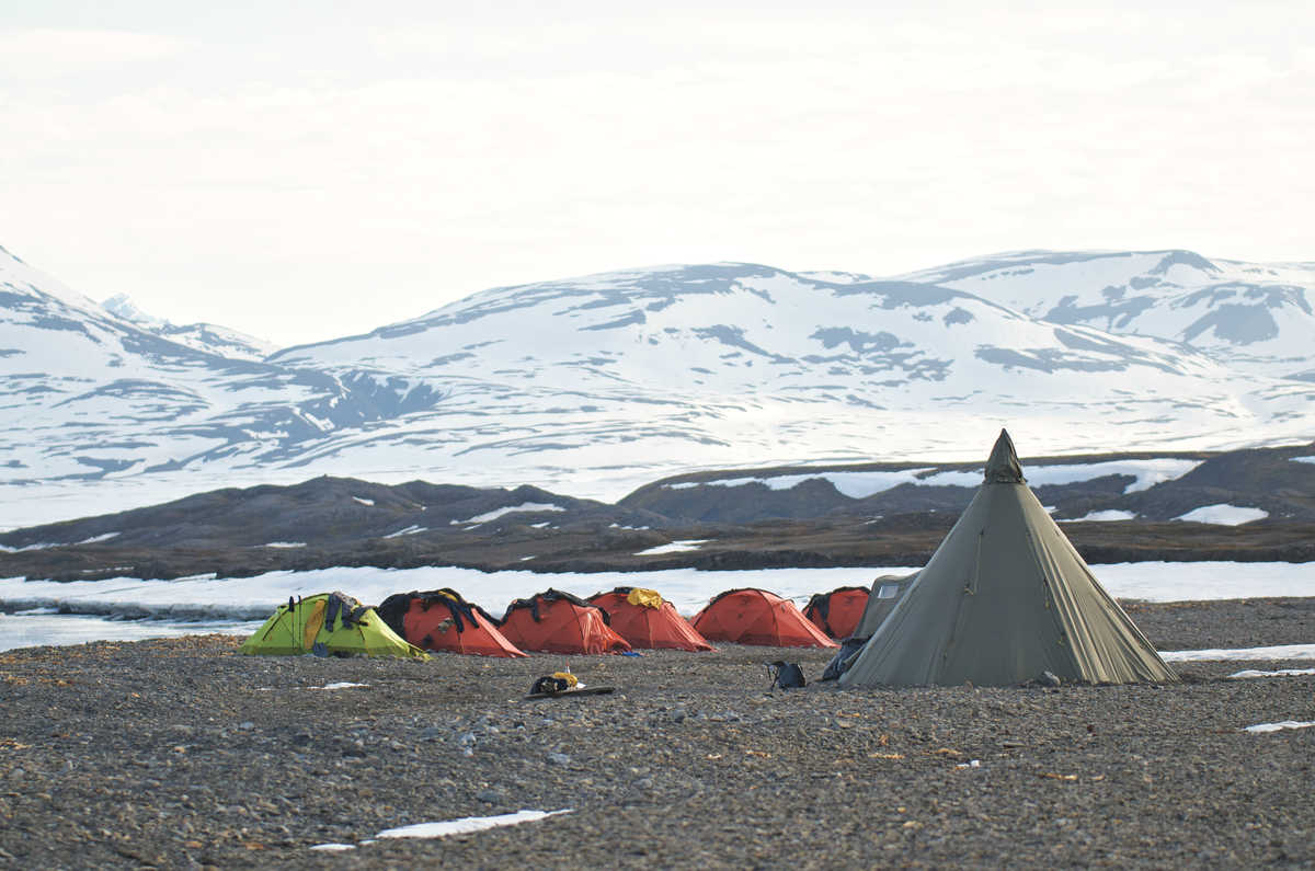 Campement Spitzberg été Tentes