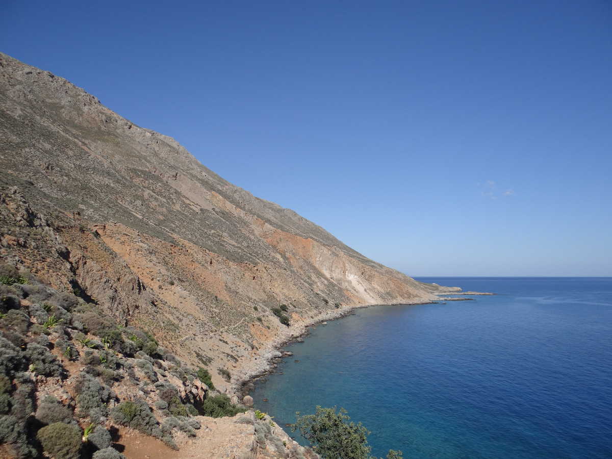 Côte de Skafia à Loutro en Crète