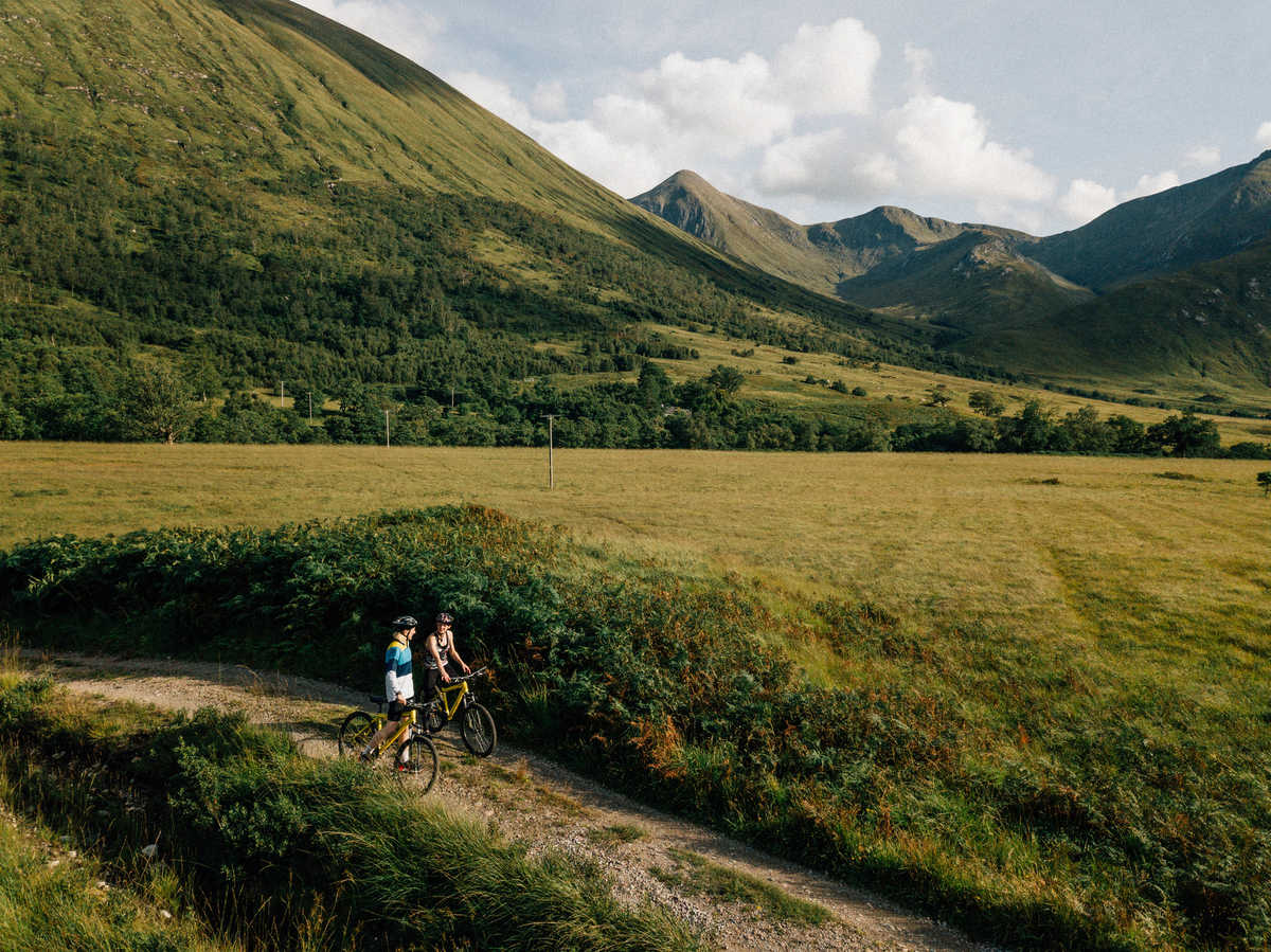 Couple de cyclistes, Ecosse