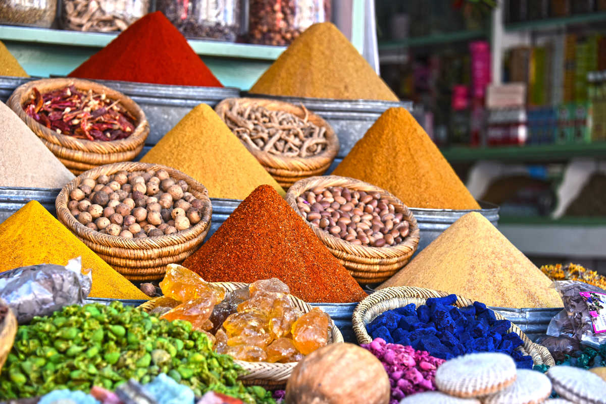 Epices et graines, souk, Le Caire, Egypte