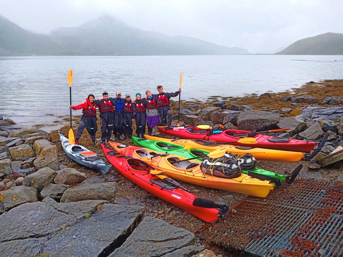 Equipe Norvège, formation kayak