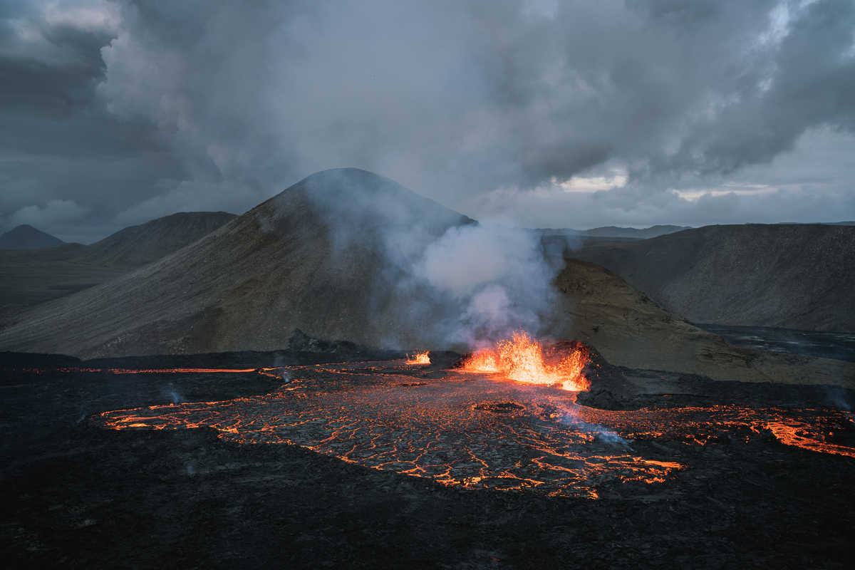 Eruption volcan Islande © Frayssinet Lucas Eruption volcan Islande