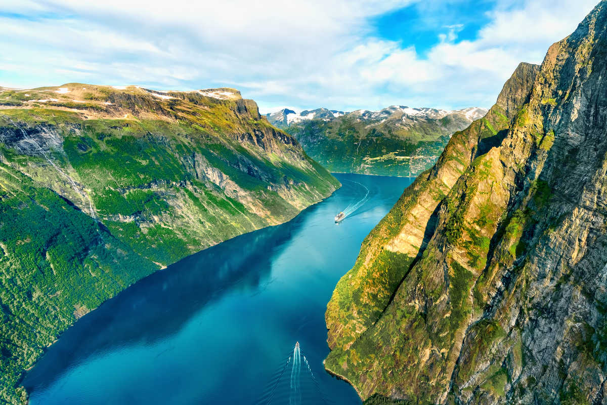Geiranger fjord en Norvège