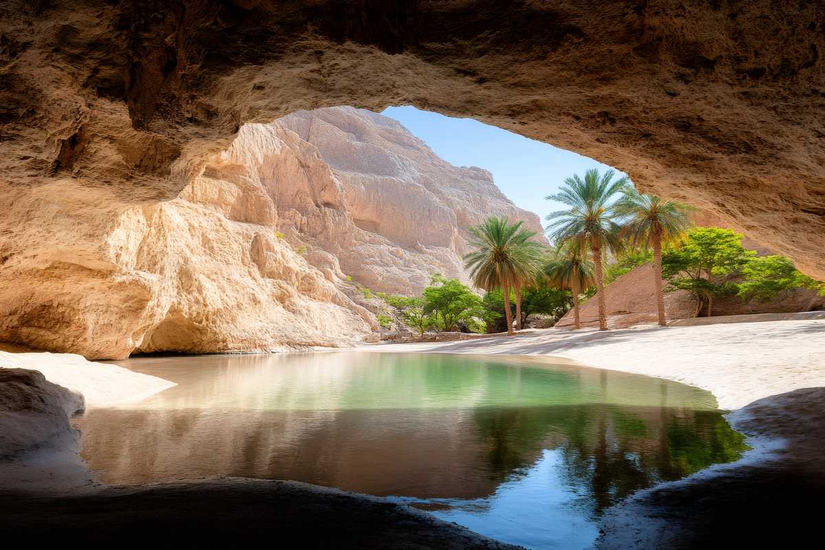 Grotte du Wadi Shab, Oman