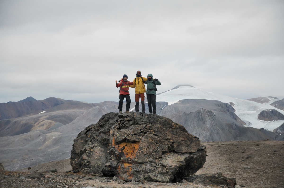 Groupe voyageurs Spitzberg été Baie du Roi