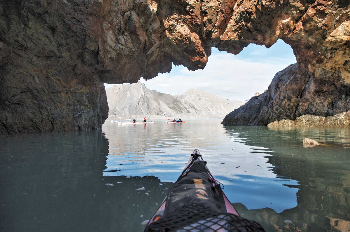 Kayak été Spitzberg Baie du Roi