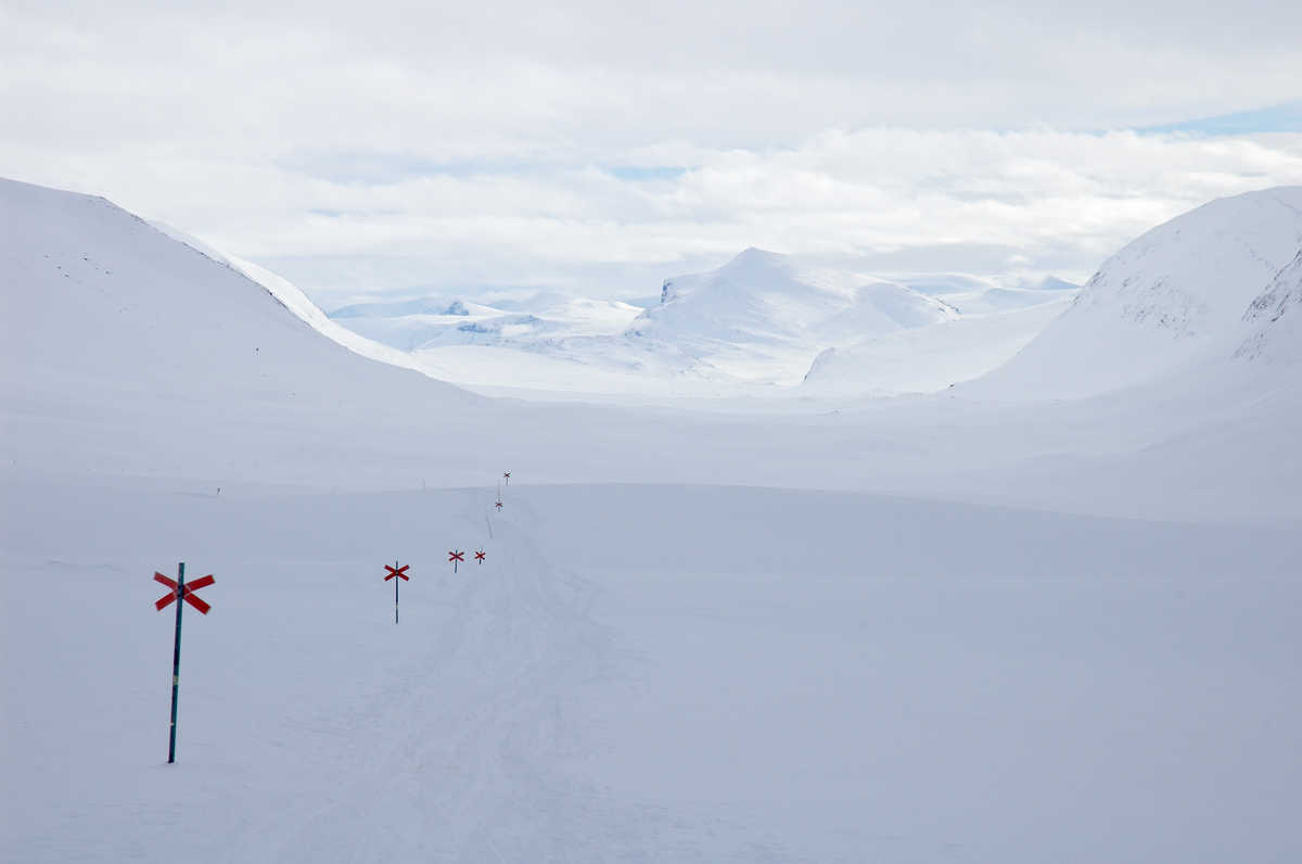 Kungsleden en hiver raid hivernal