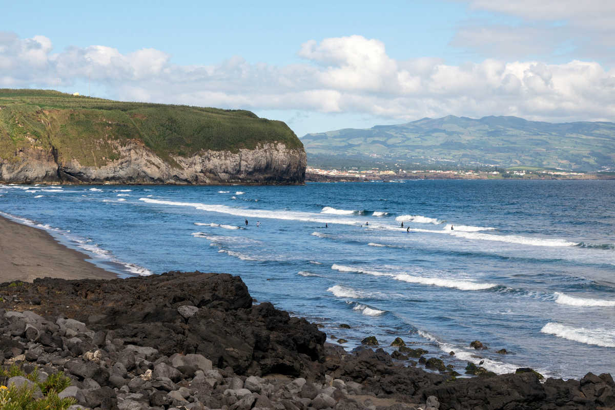 La Praia do Areal de Santa Bárbara à Sao Miguel aux Açores
