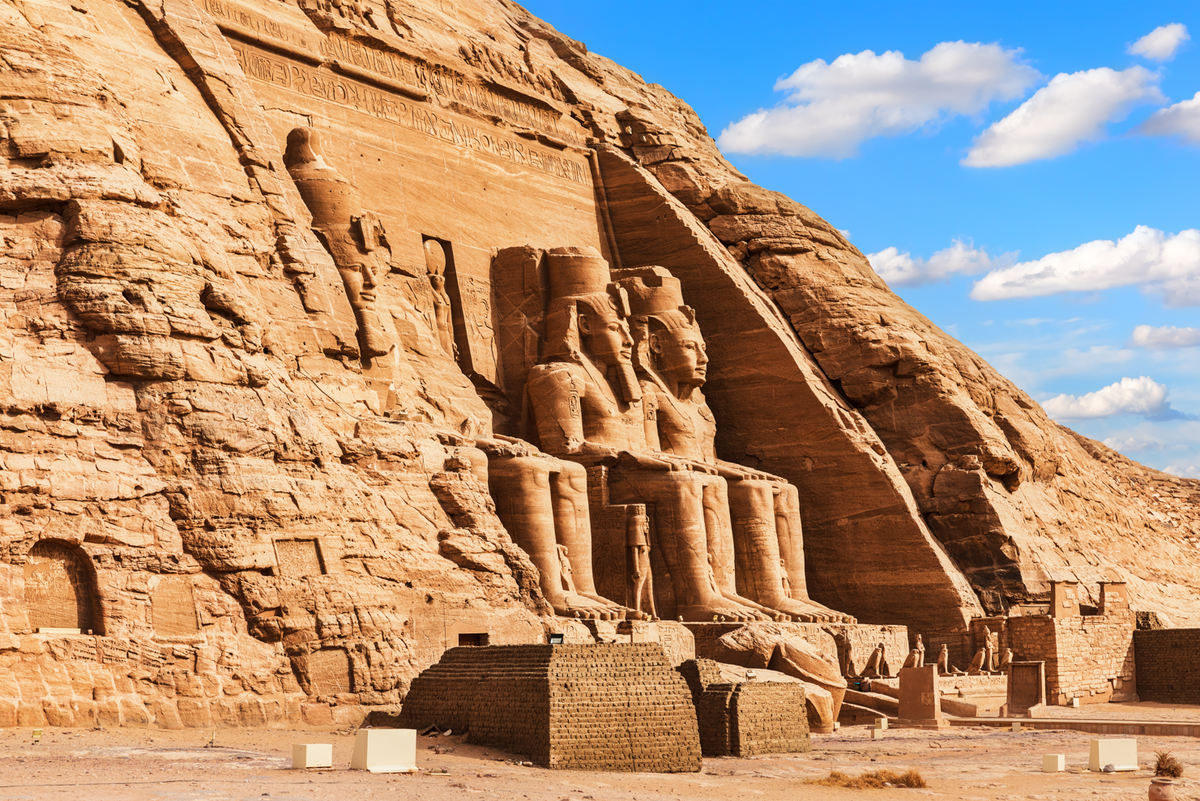 Le grand temple de Ramsès II à Abou Simbel, Égypte