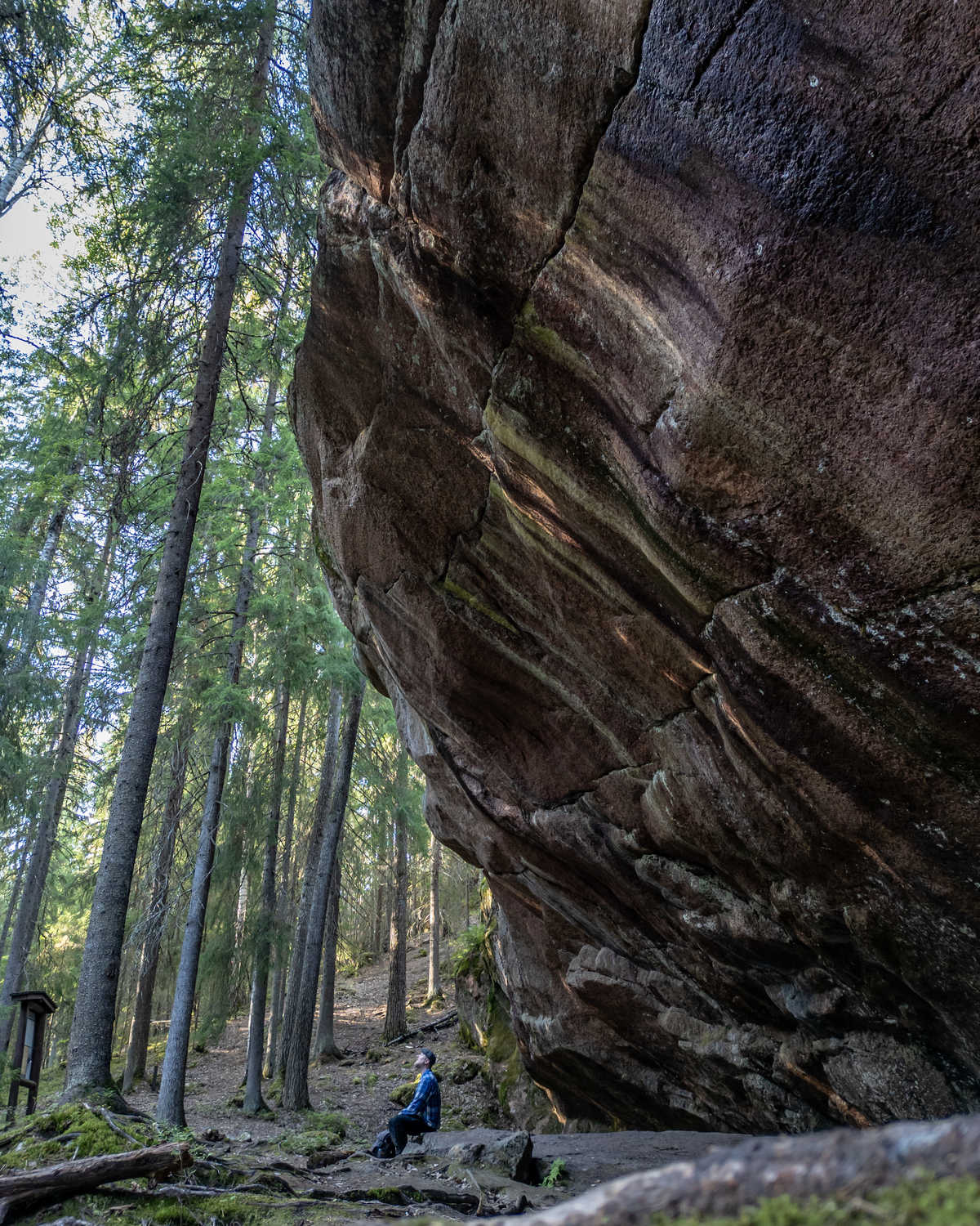 Pirunkirkko l'église du diable, parc de Koli, Finlande