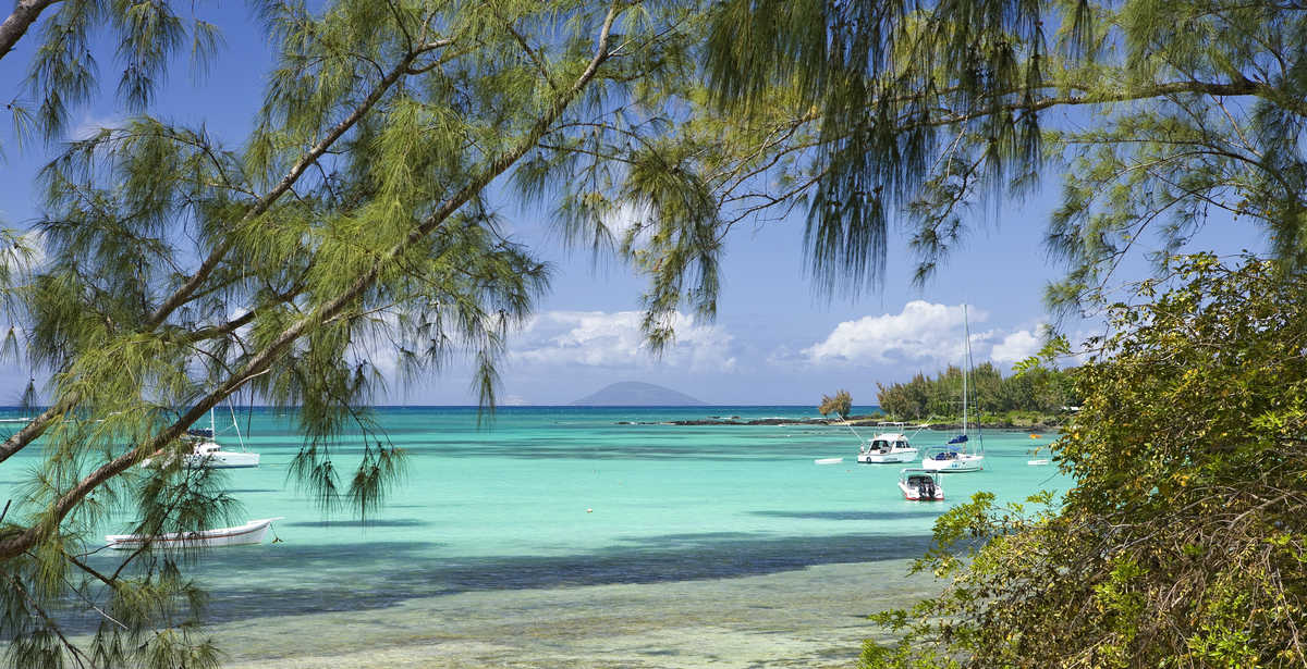 plage sur l'île Maurice