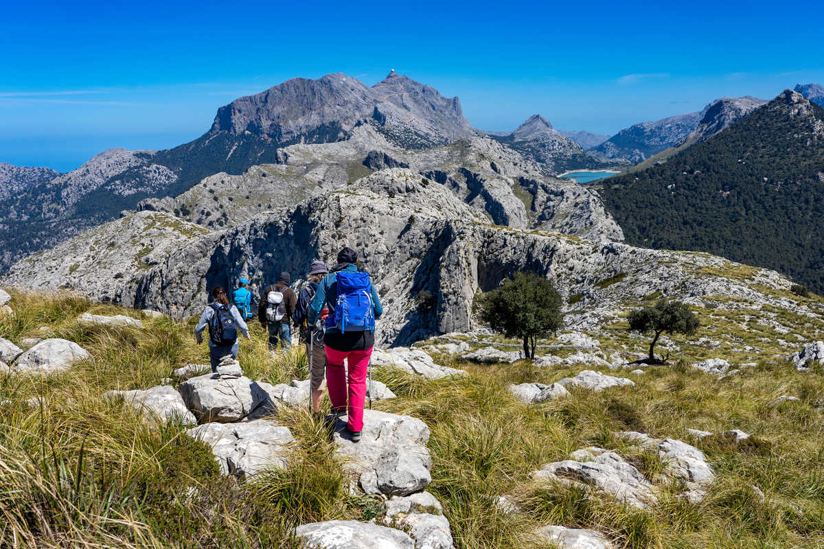 Randonnée en groupe dans les montagnes de Tramuntana, Majorque