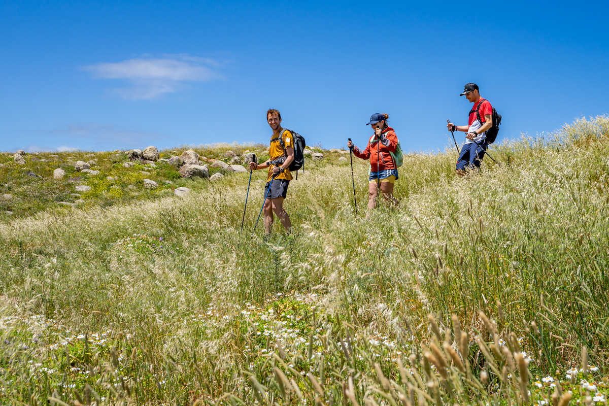 Randonneurs avec leur guide durant une randonnée à Madère