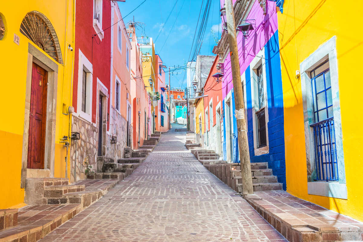 Ruelles colorées de Lisbonne, capitale du Porutgal