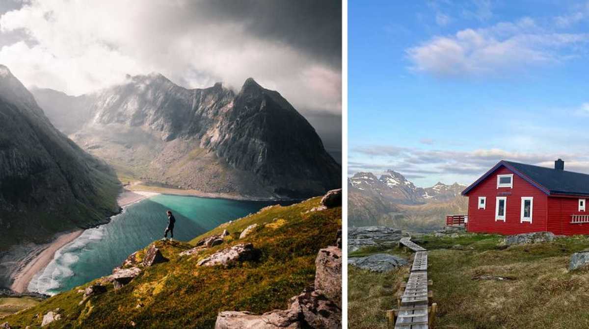 Ryten, plage de Kvalvika et refuge