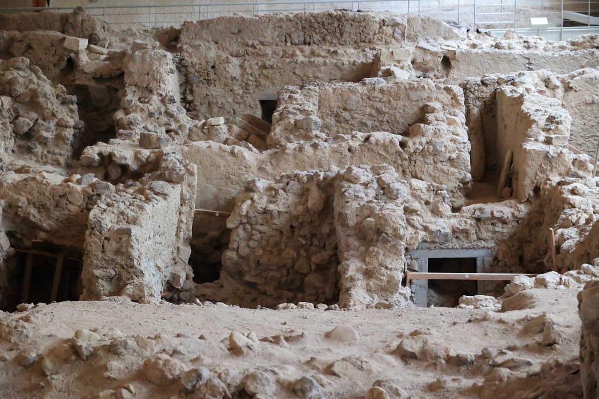 site préhistorique d'Akrotiri, Santorin, Grèce
