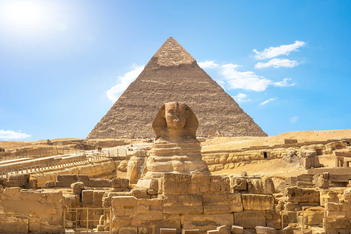 Sphinx et pyramides de Gizeh