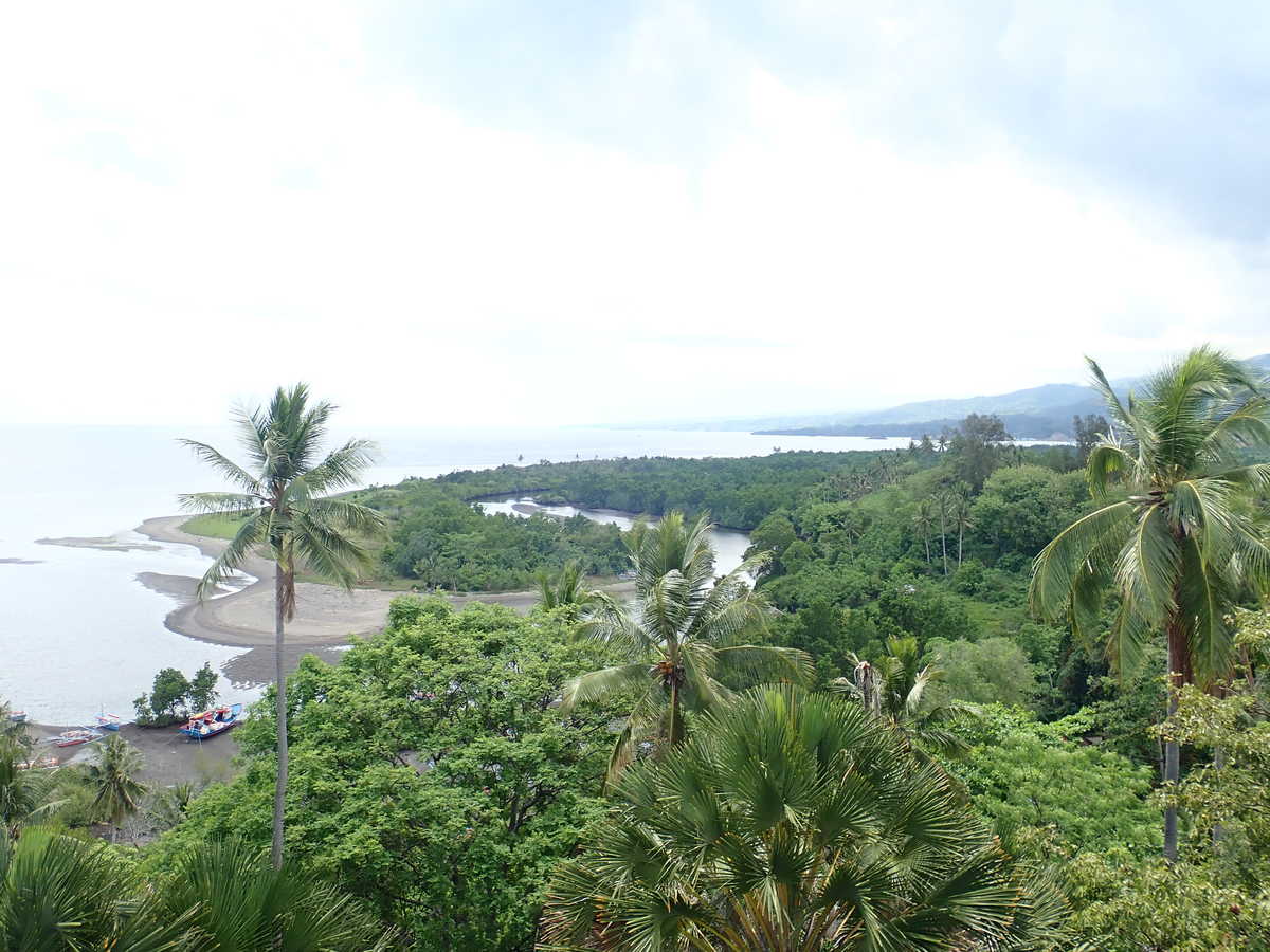 Tasikoki vue depuis le lodge, Sulawesi Nord