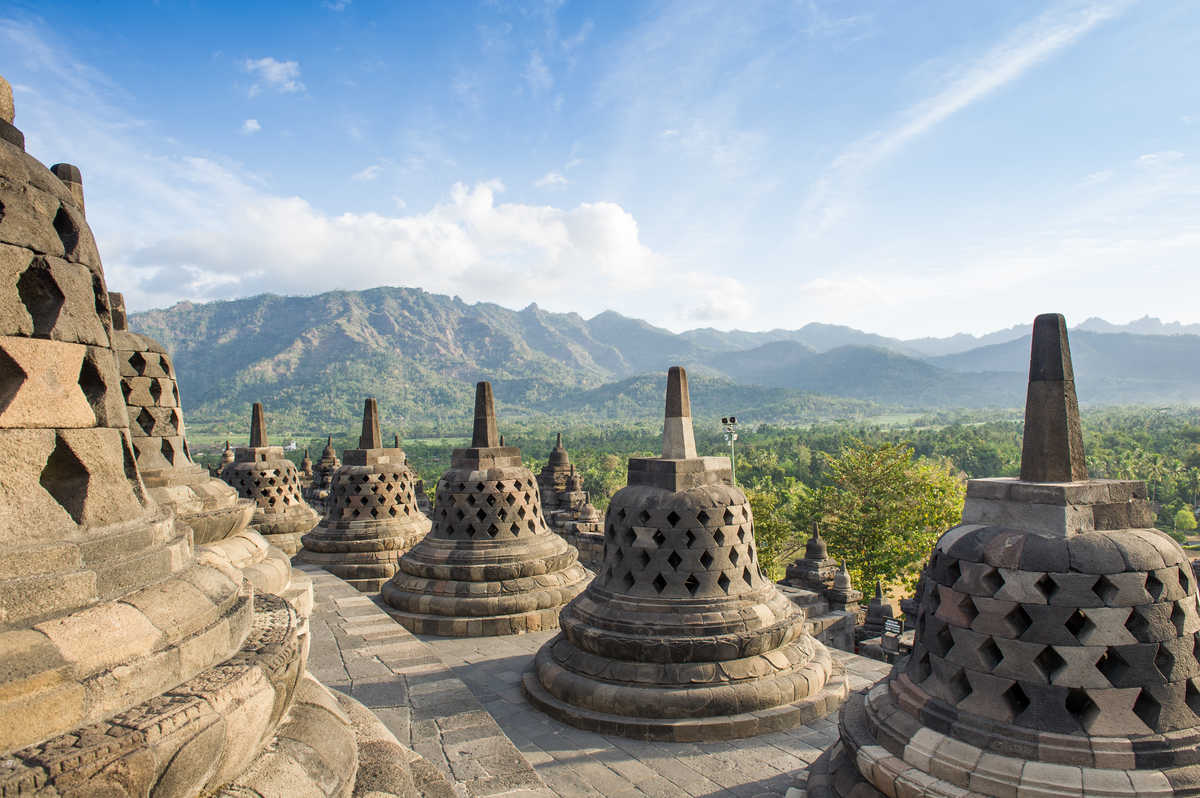 Temple de Borobodur, Java, indonésie