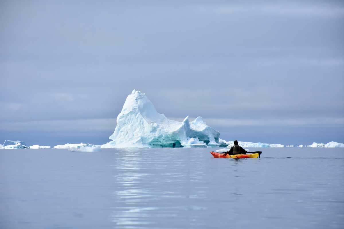 Voyage en kayak en arctique l'été