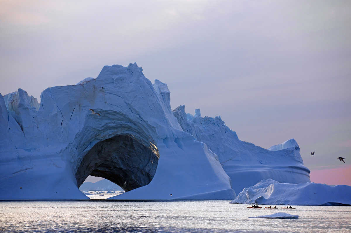 Voyage Kayak dans le fjord d'Ilulissat au Groenland