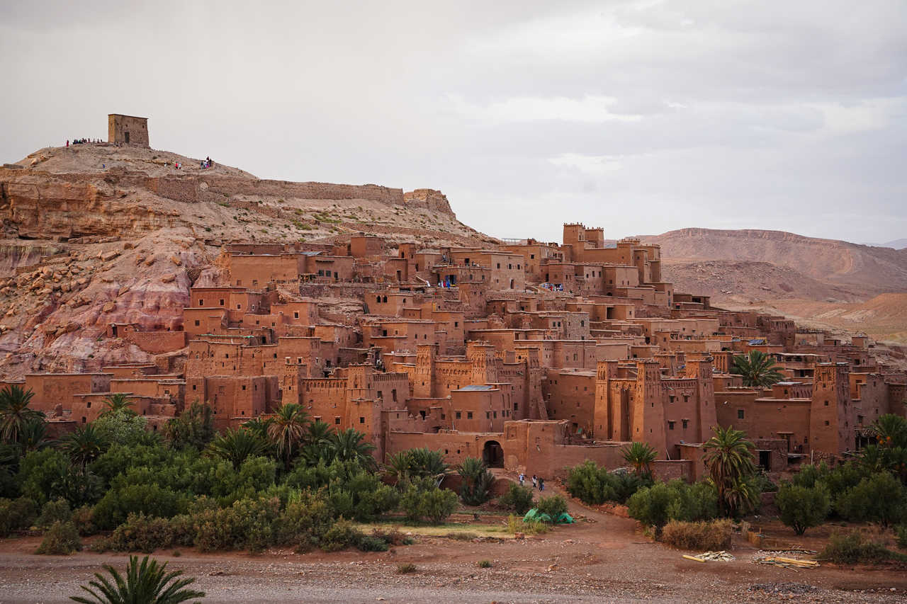 Aït ben haddou dans les montagnes de l'Atlas, Maroc