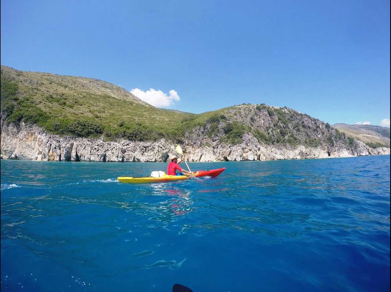 Albanie, kayak en mer Ionienne
