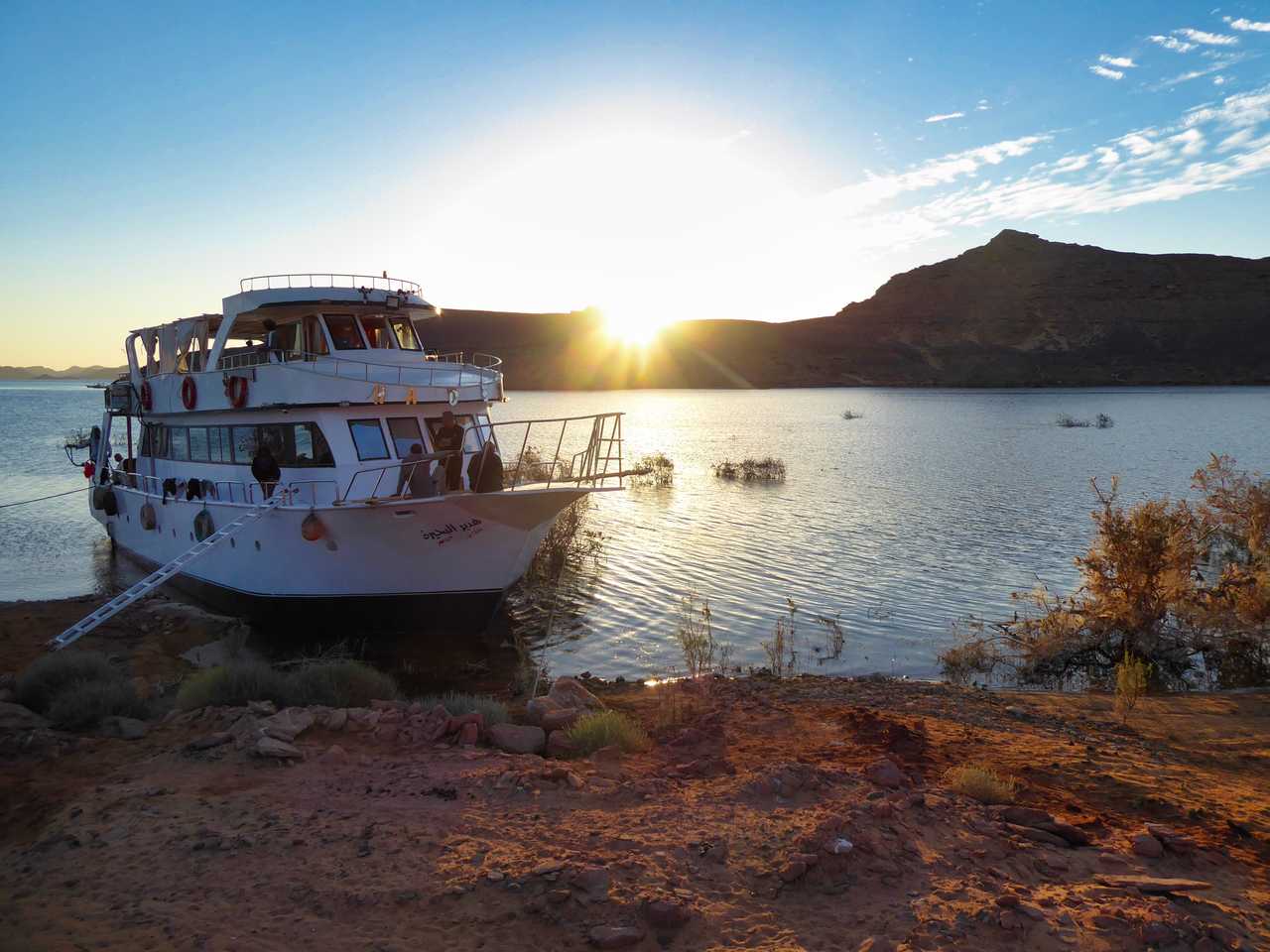 Au bord du Lac Nasser, Egypte