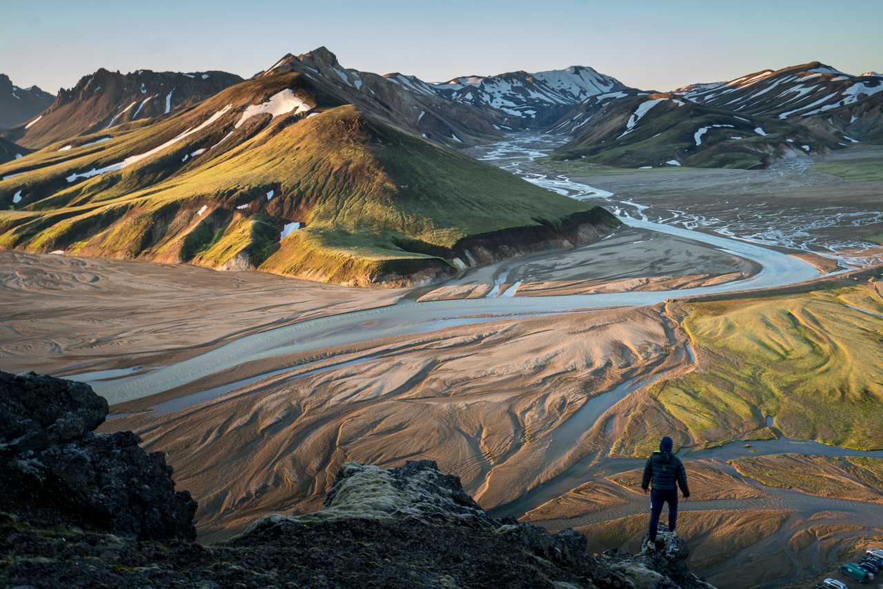 Au pied de Landmannalaugar, en Islande