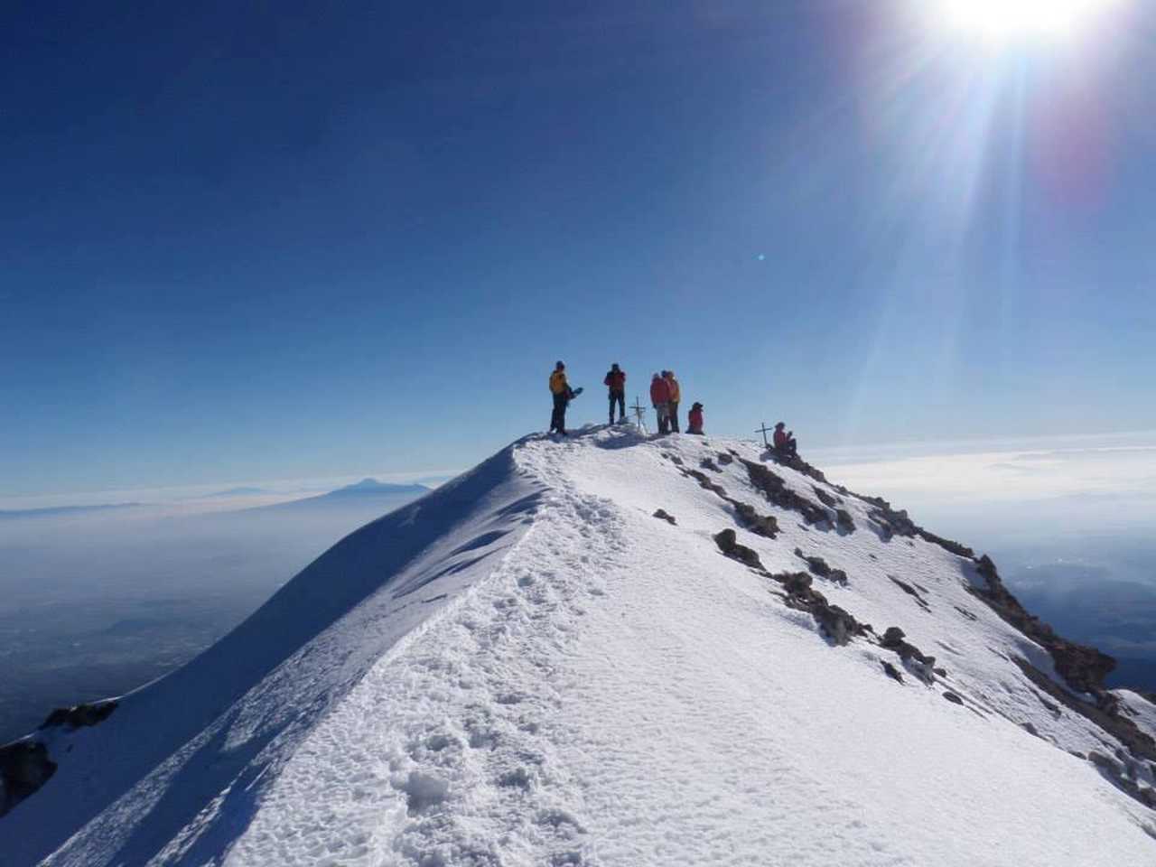 Au sommet du volcan Iztaccihualt au Mexique