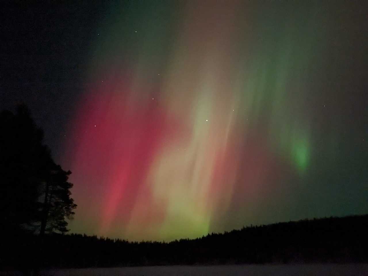 Aurores boréalés à Hossa en Finlande
