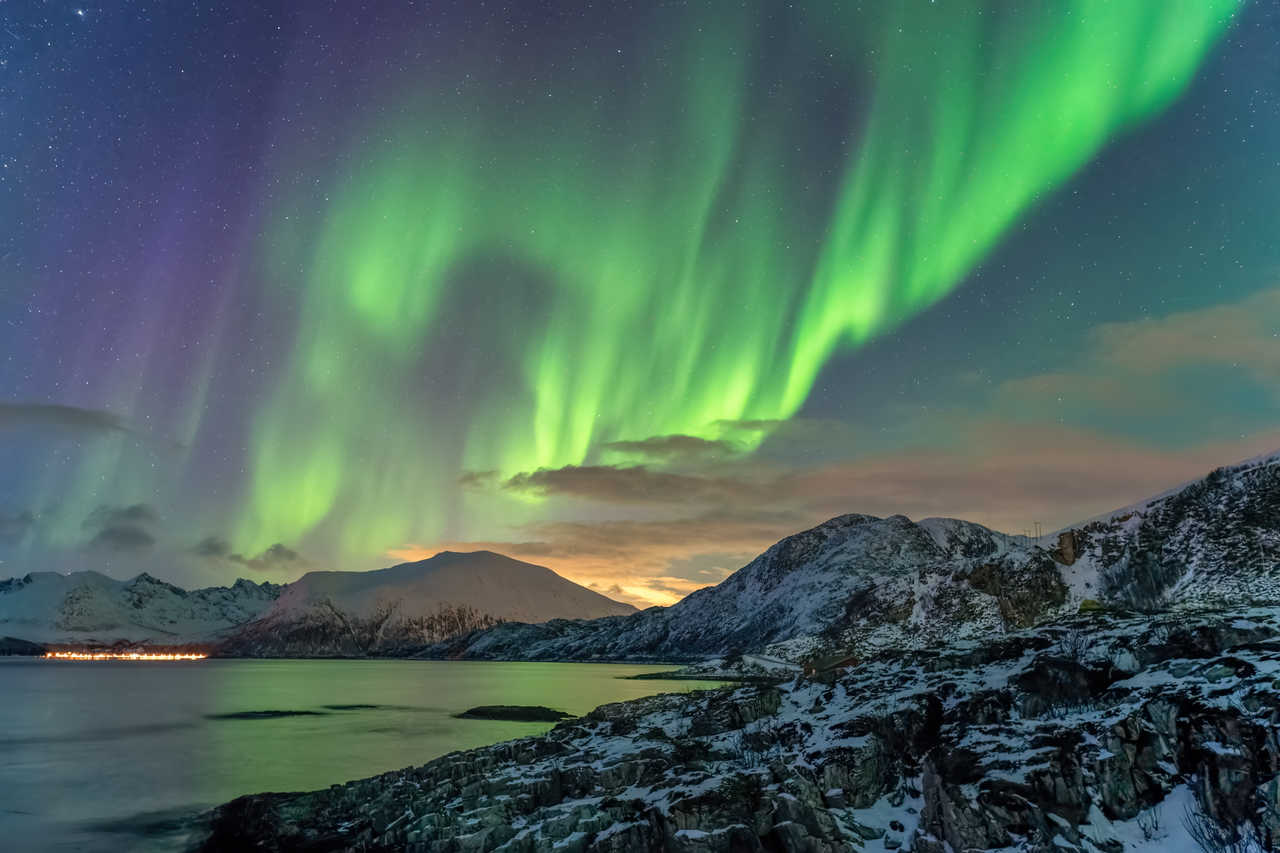 Aurores Boréales dans le Nord de la Norvège