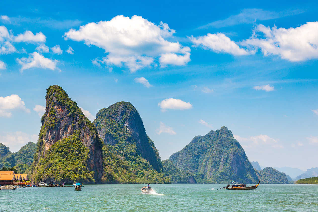 Baie de Phang Nga en Thaïlande