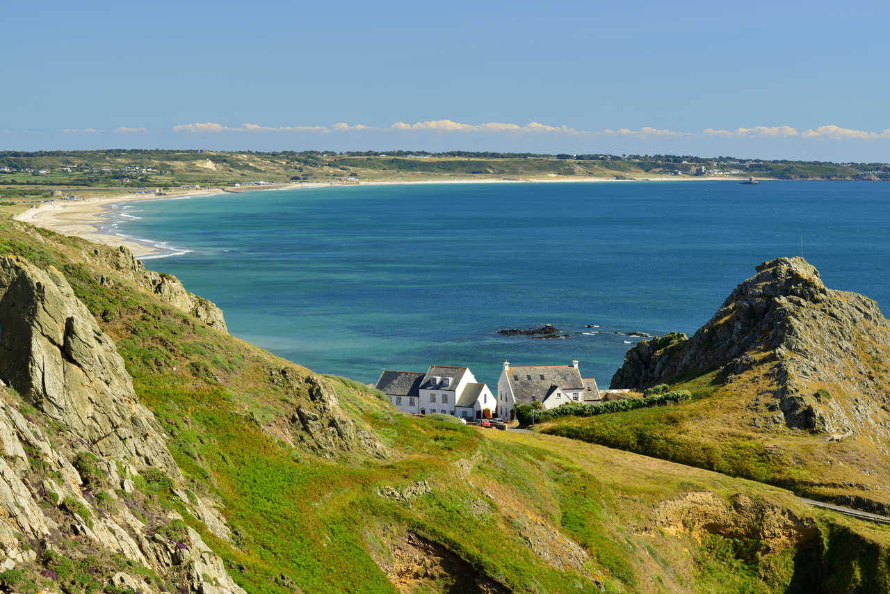 Baie de Saint Ouen sur l'île de Jersey