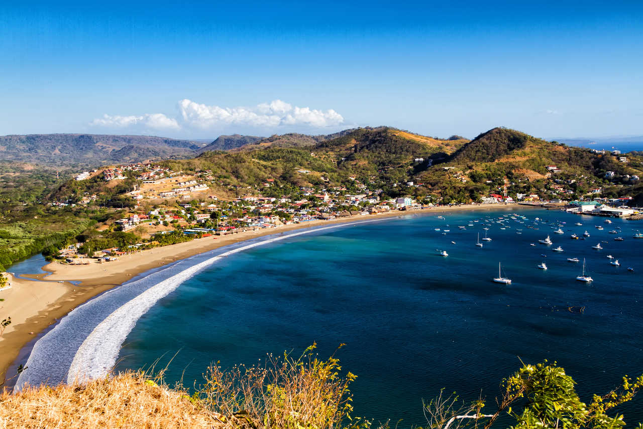 Baie de San Juan del Sur, côte Pacifique du Nicaragua