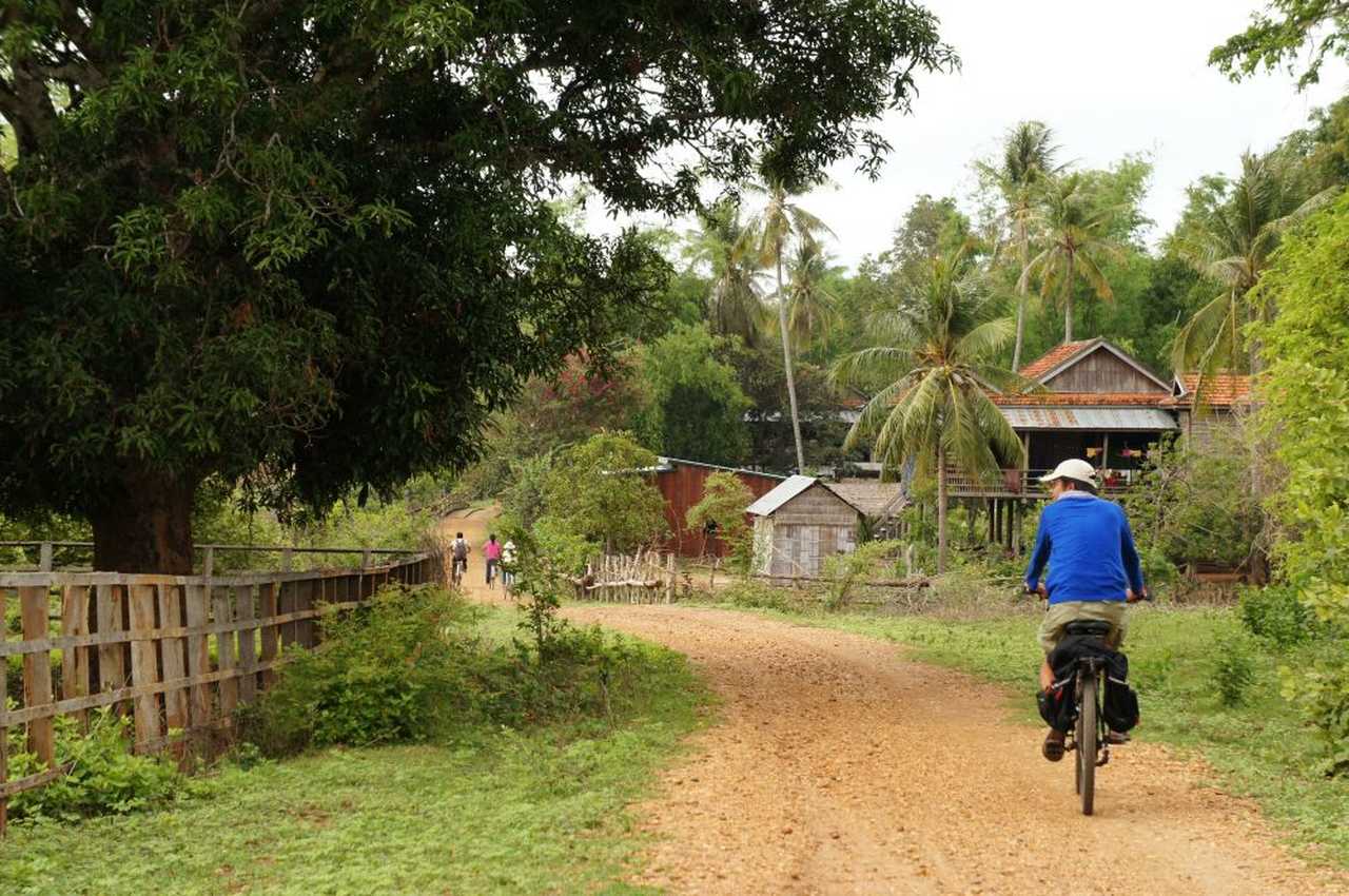 Balade à vélo au Cambodge