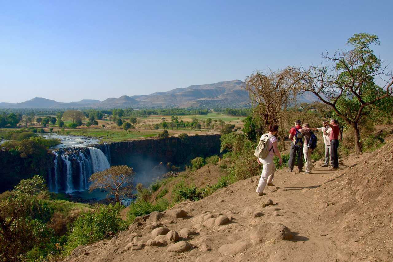 Balade vers les chutes du Nil Bleu près de Bahir Dar