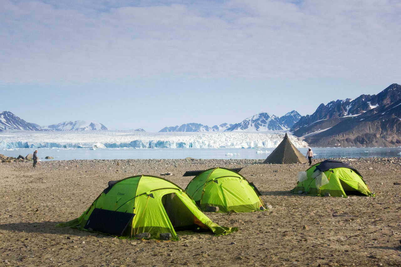 Camp au Nord du Spitzberg, Svalbard