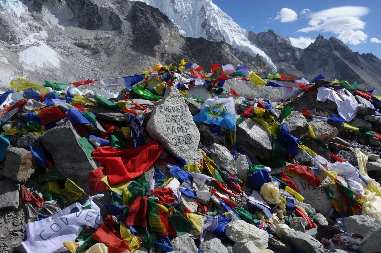 Le camp de base de l'Everest