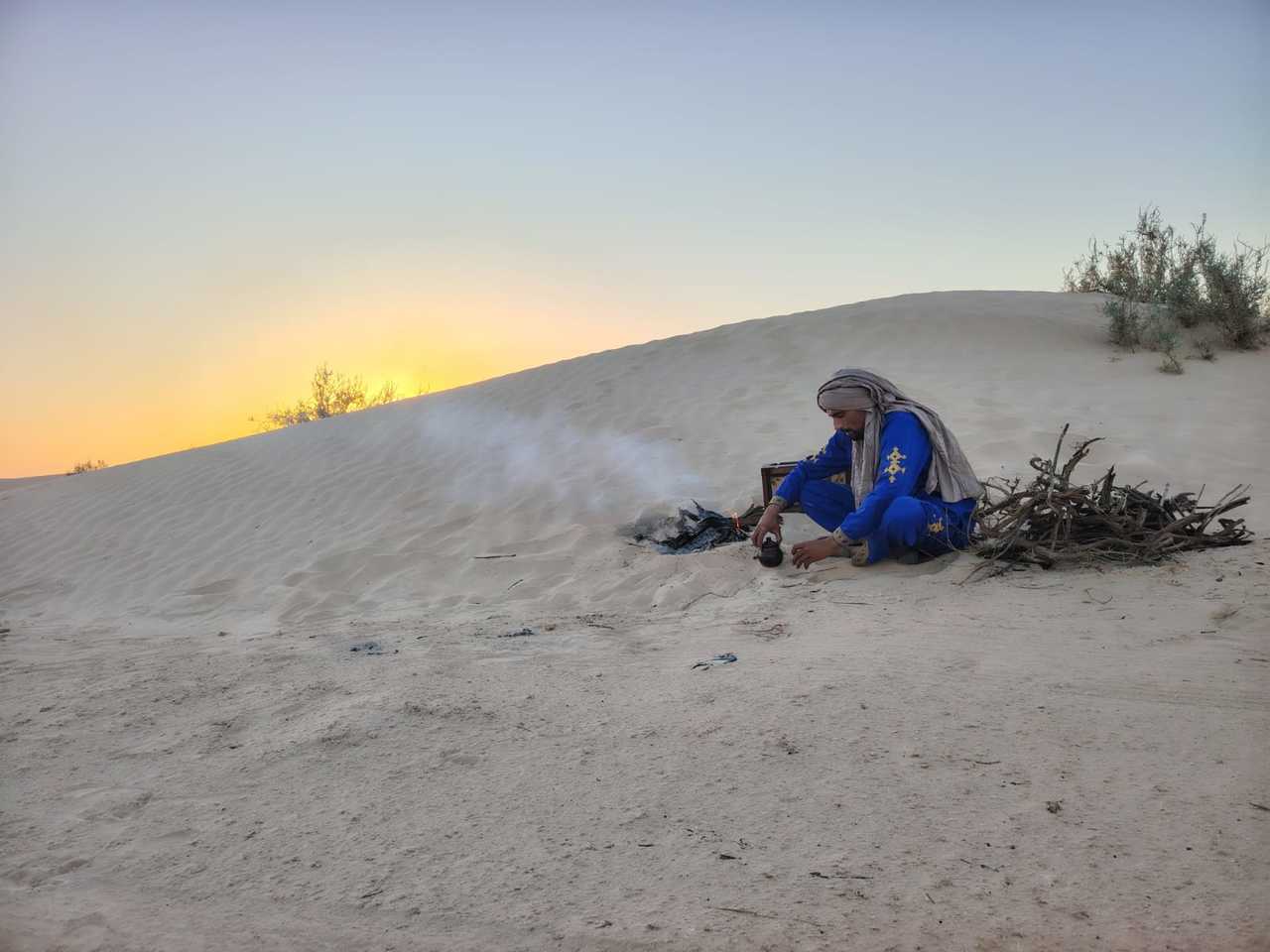 Campement dans les dunes