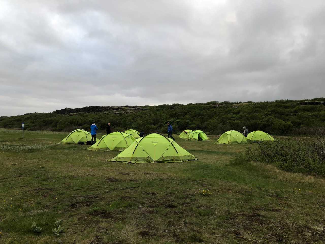 Campement en Islande